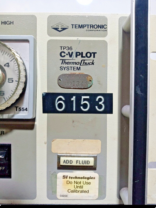 TEMPTRONIC TP36 C-V Plot Thermo Chuck System