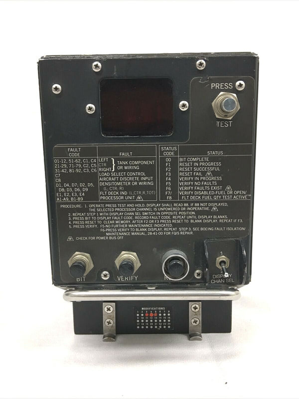 Honeywell Processor Unit Fuel Quantity Indicating For Boeing 757 Series 200