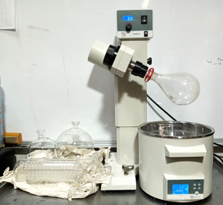 Wilmad-LabGlass WG-EV311 Rotary Evaporator w/Motor Lift, Heating Bath, Glassware