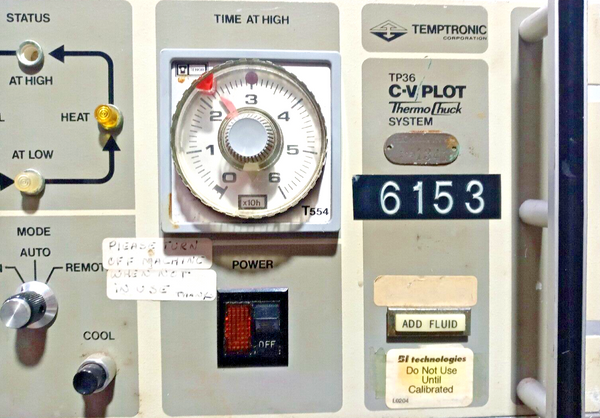 TEMPTRONIC TP36 C-V Plot Thermo Chuck System